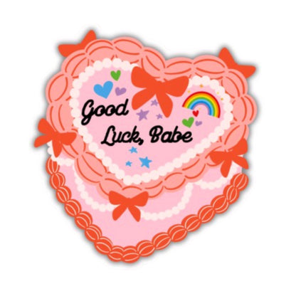 Good Luck, Babe Cake Sticker (Chappell Roan)