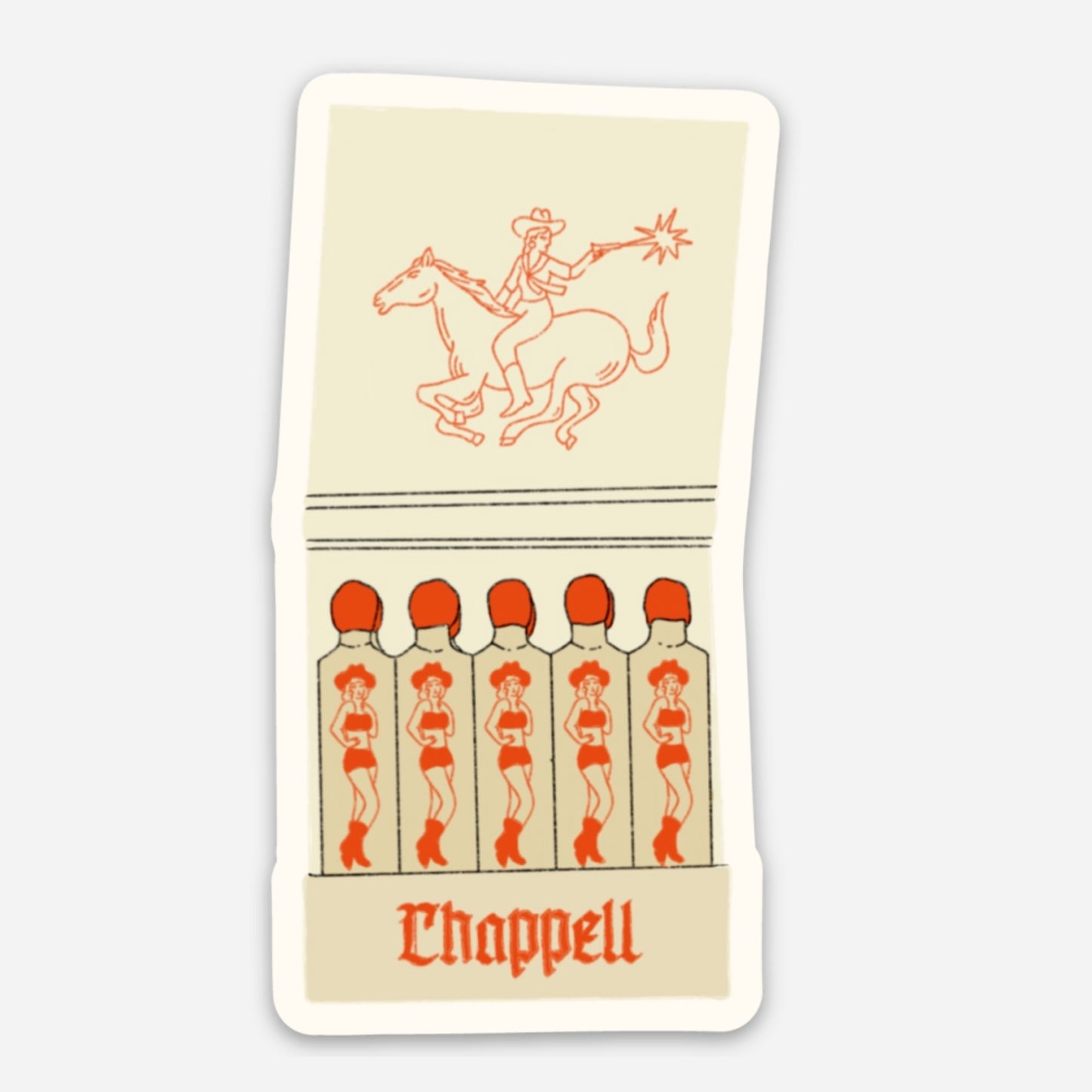 Chappell Matchbook Sticker