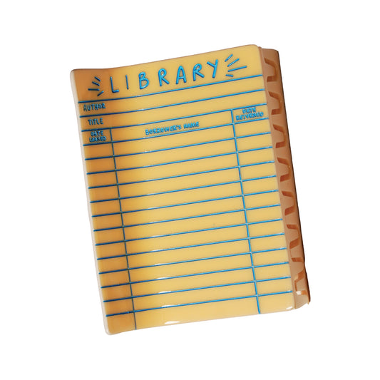Library Card Claw Clip