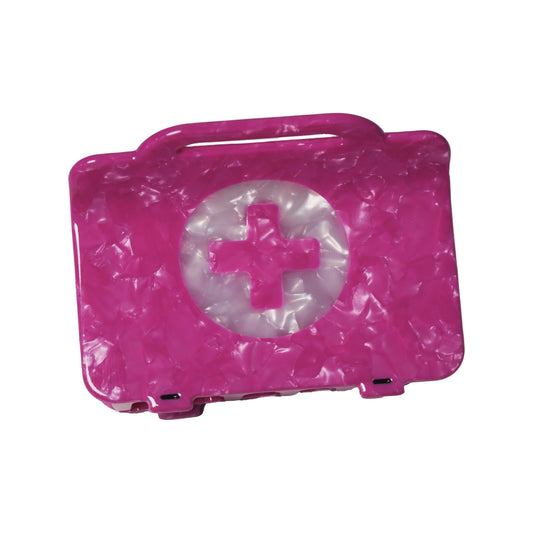 Pink First Aid Kit Claw Clip
