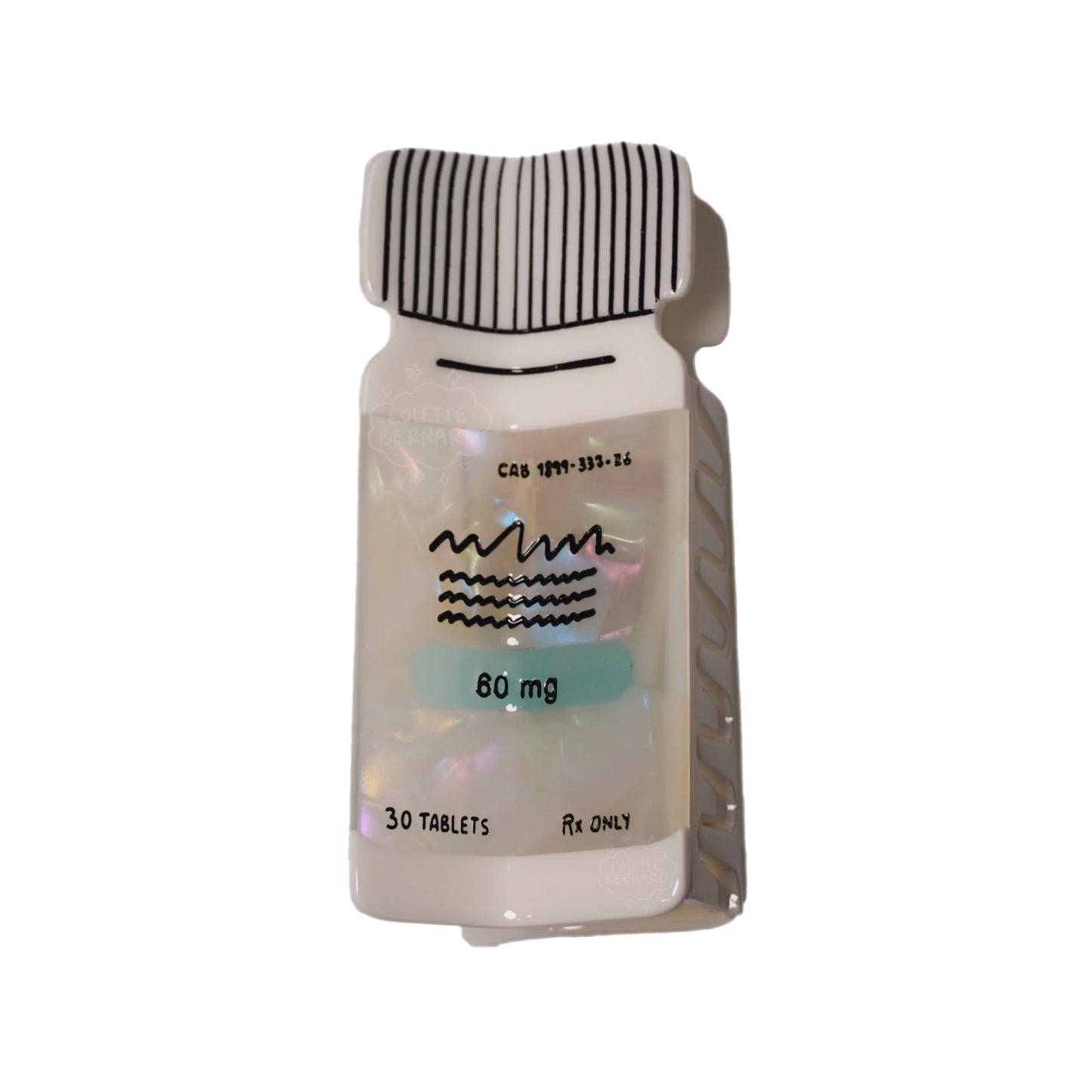 Medicine Bottle Claw Clip