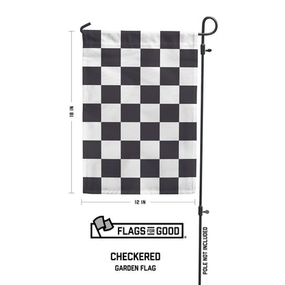 Garden Flag: Checkered Race Flag