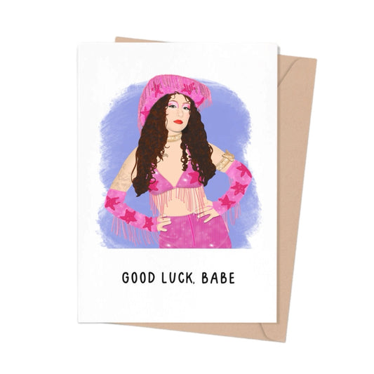 Chappell Roan Good Luck, Babe Greeting Card