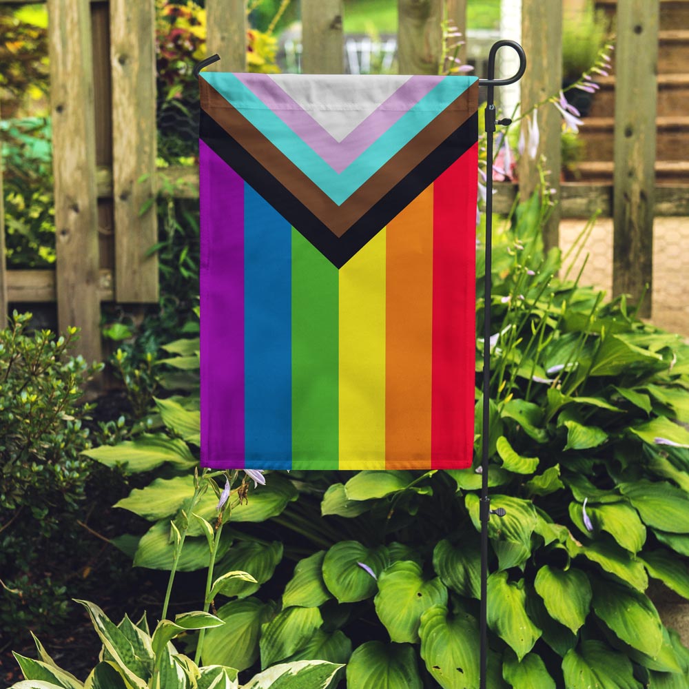 Garden Flag: Progress Pride