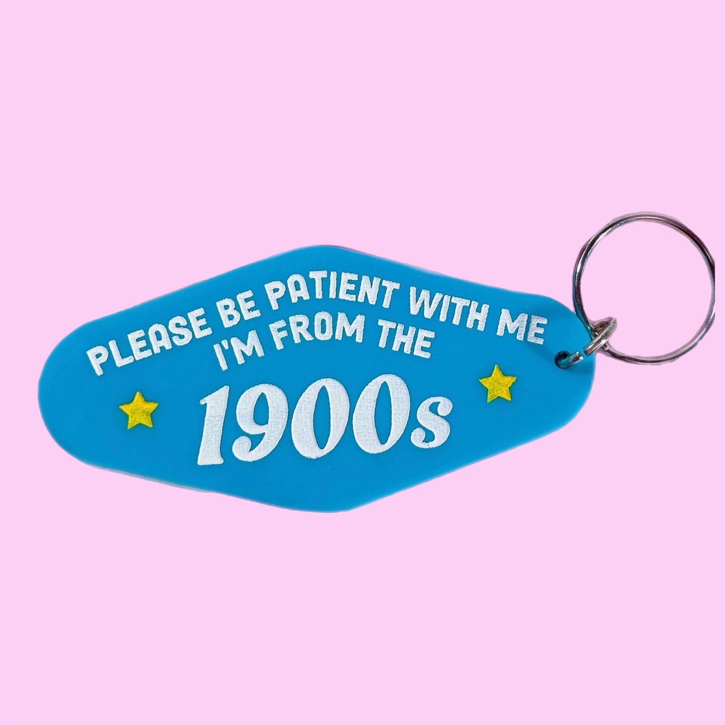 From the 1900s Blue Keychain