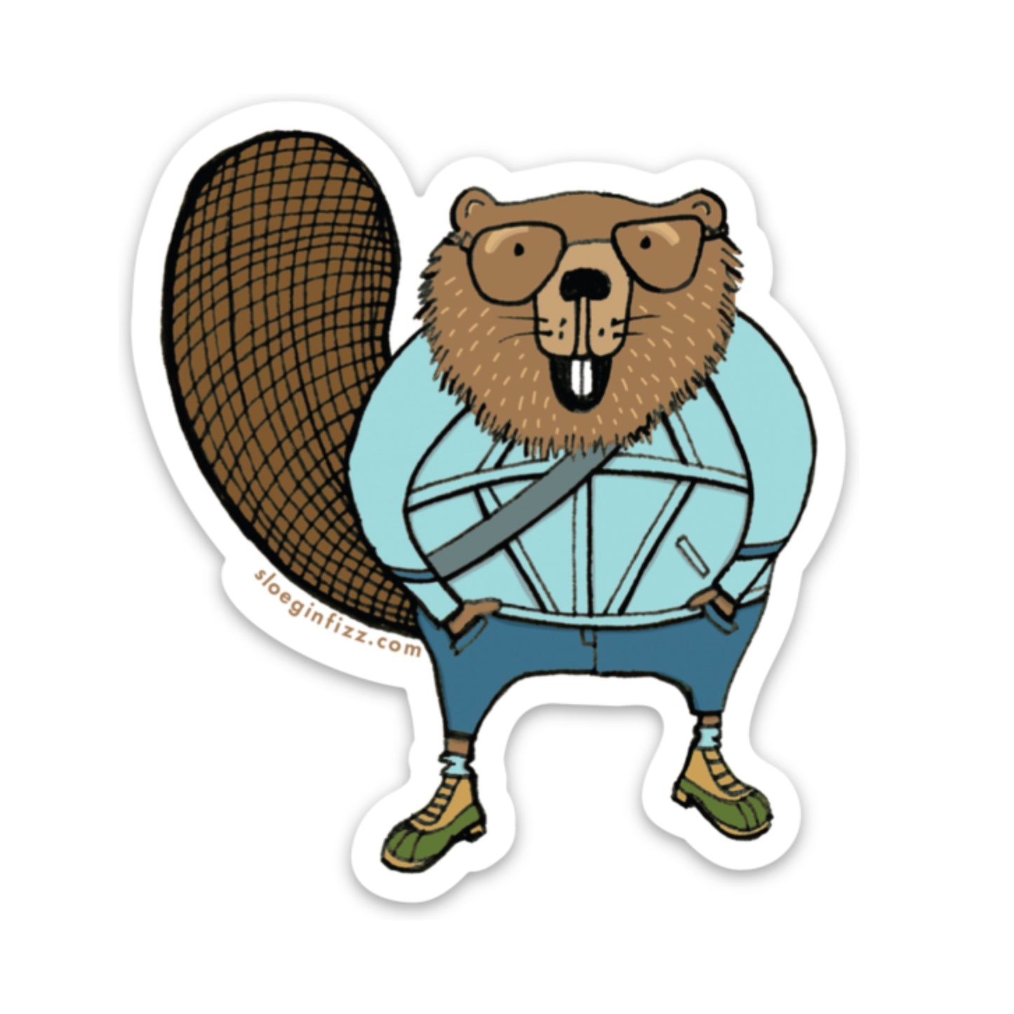 Athleisure Beaver Sticker