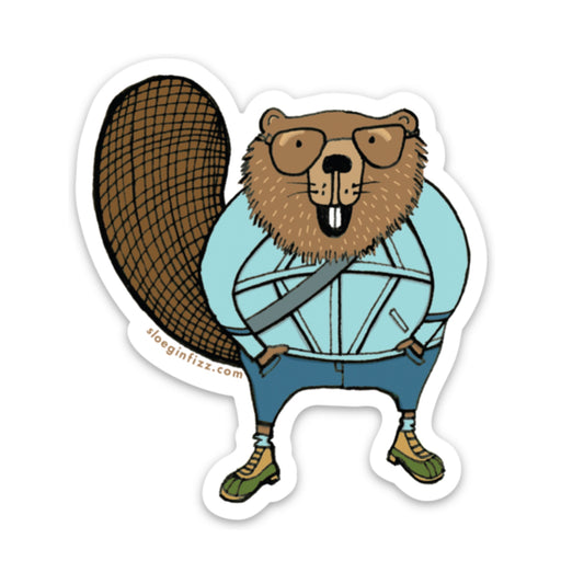Athleisure Beaver Sticker