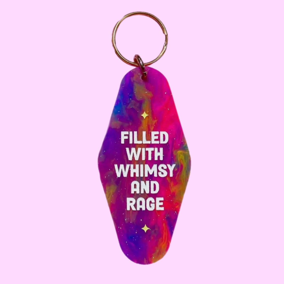 Filled With Whimsy and Rage Keychain