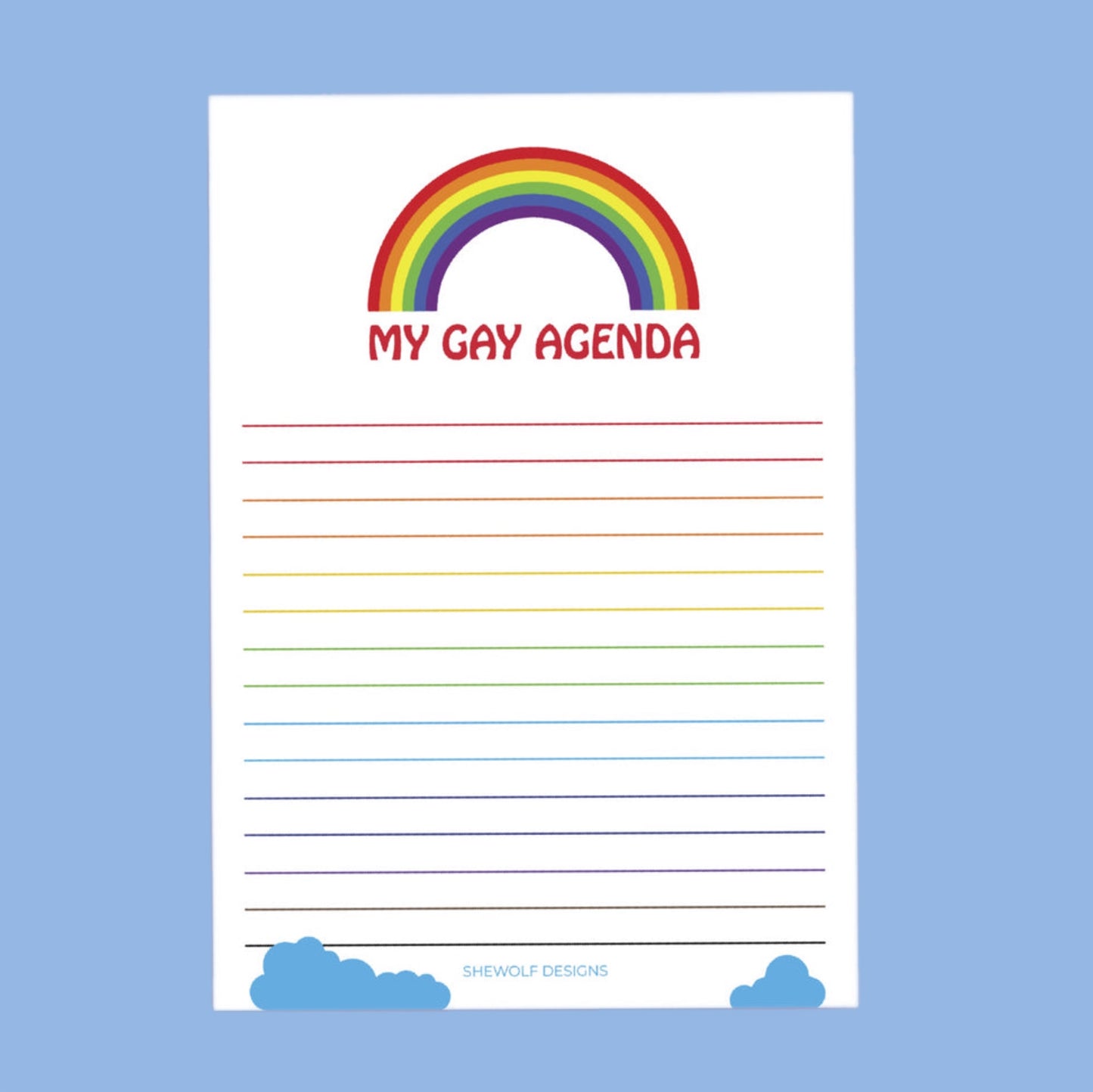 My Gay Agenda Notepad