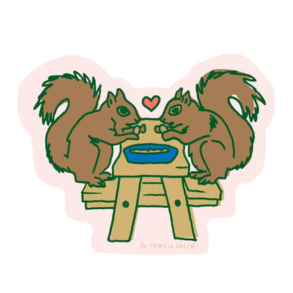 Squirrel Picnic Sticker