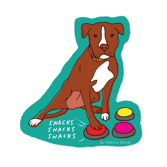 Dog Snack Buttons Sticker