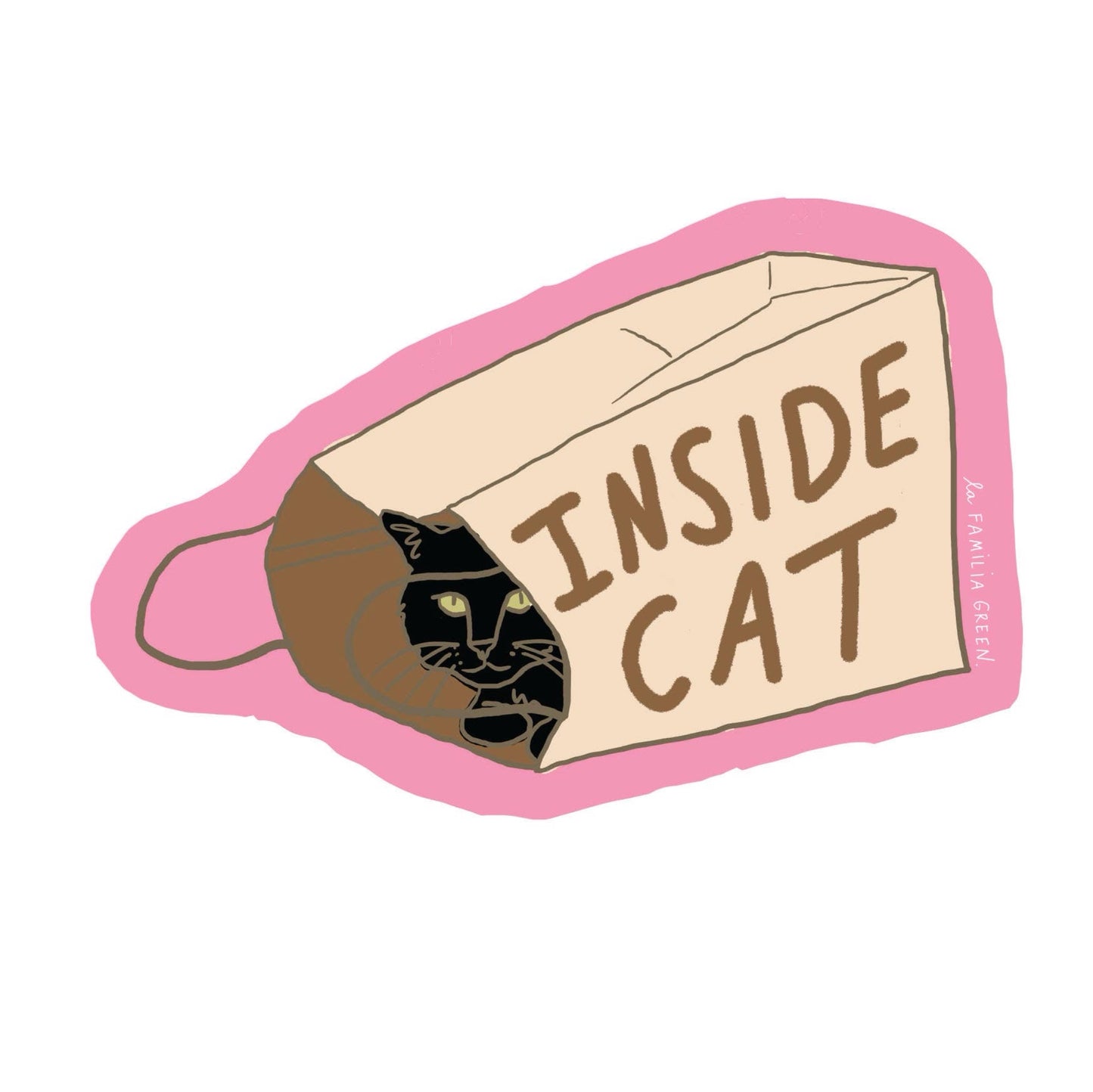 Inside Cat Sticker