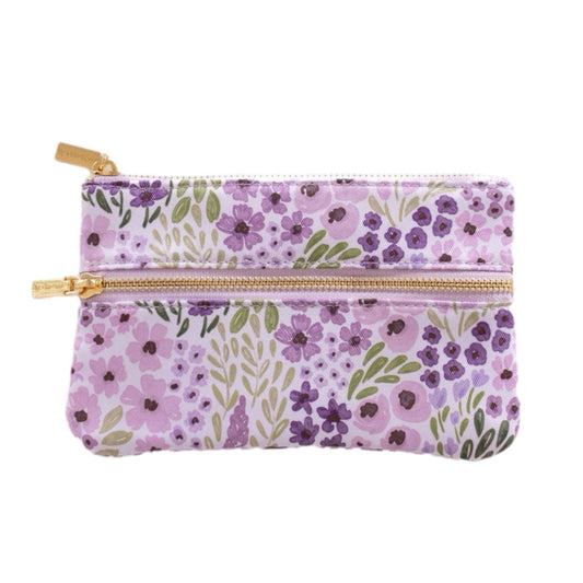 Lilac Floral Pencil Pouch