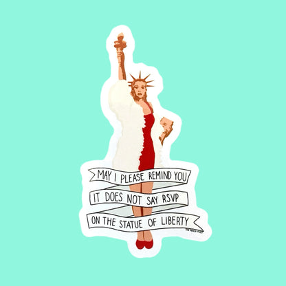 Clueless RSVP Sticker