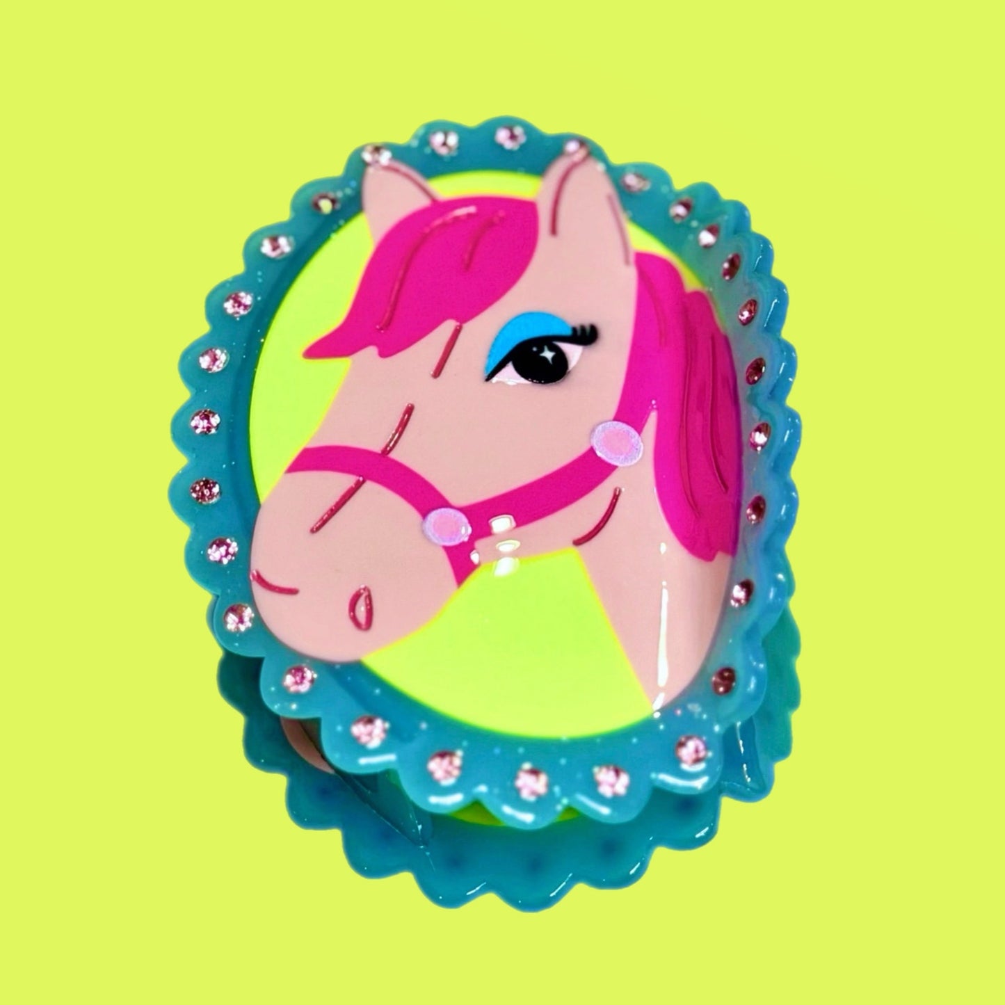 Pink Pony Hair Claw