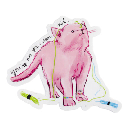 Swiftie Cat “You’re on Your Own, Kid” Sticker