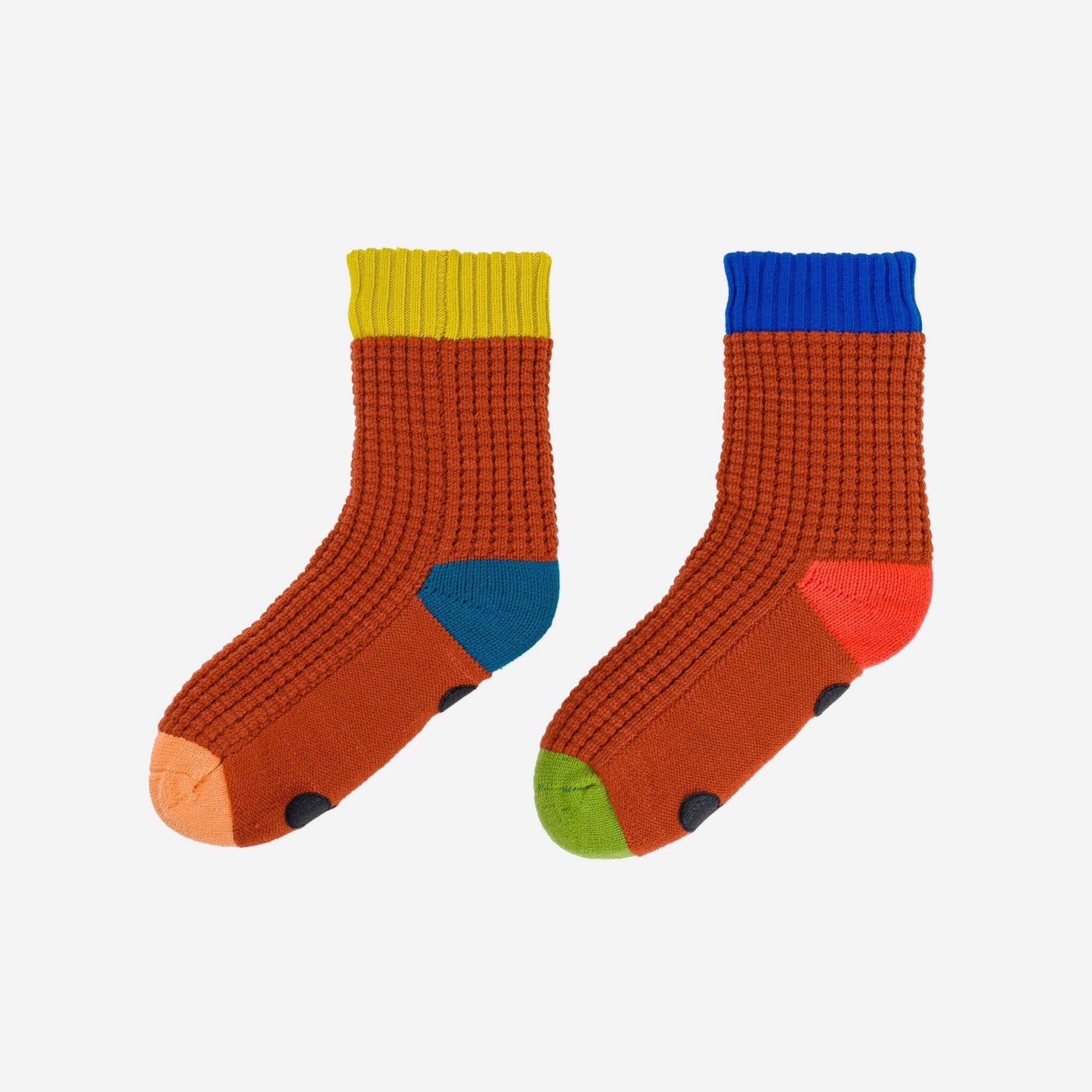 Fleece-Lined Waffle Knit House Socks