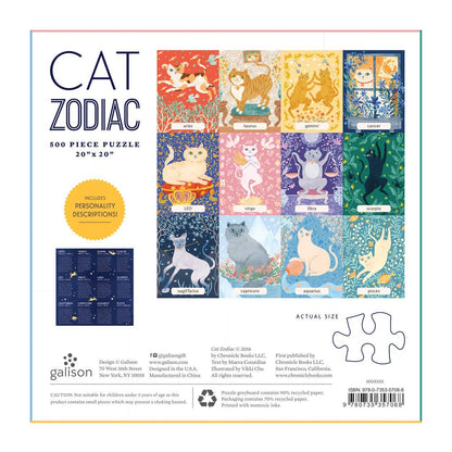 Cat Zodiac 500 Piece Puzzle