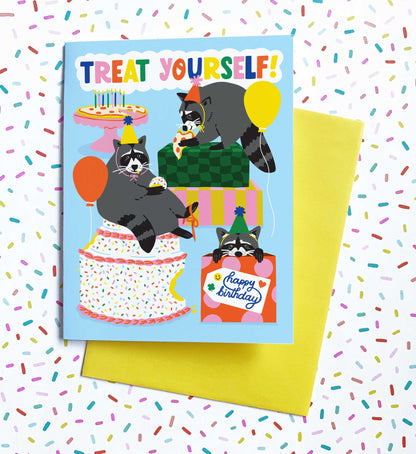 Party Raccoons Birthday Card