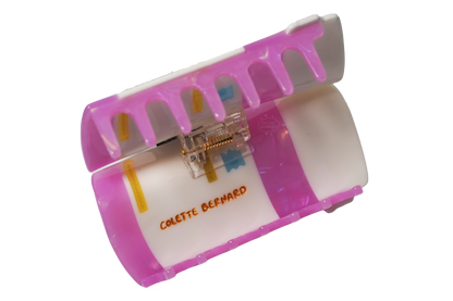 Pink Prescription Bottle Claw Clip