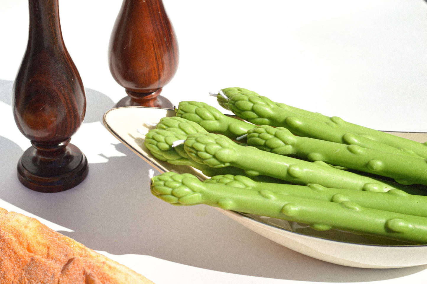 Asparagus Taper Candlesticks