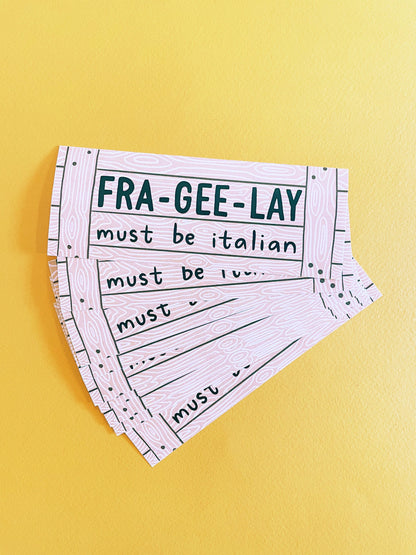 Fra-Gee-Lay Paper Sticker (from A Christmas Story)