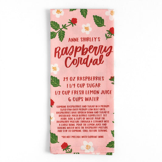 Anne Shirley’s Raspberry Cordial Tea Towel