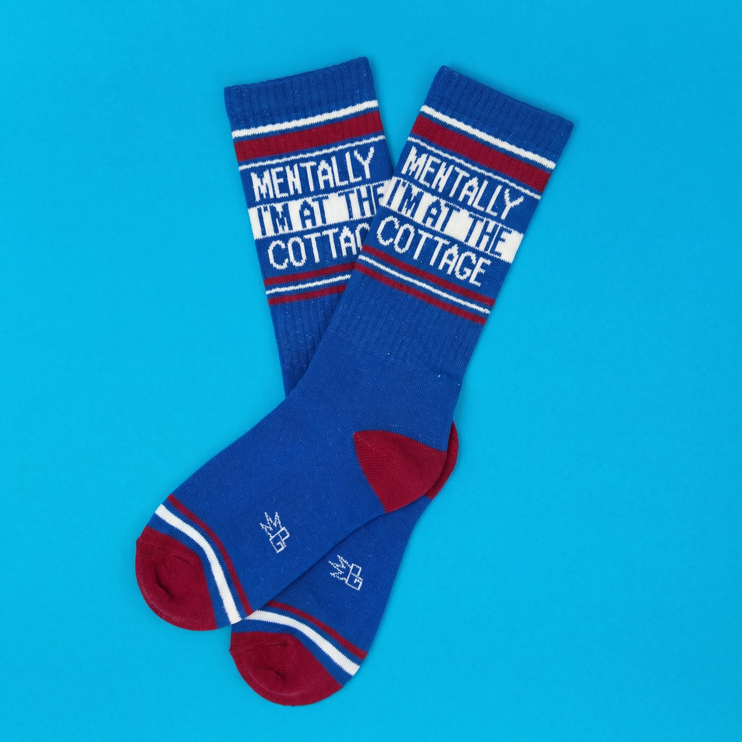 Mentally I'm At The Cottage Retro Crew Socks