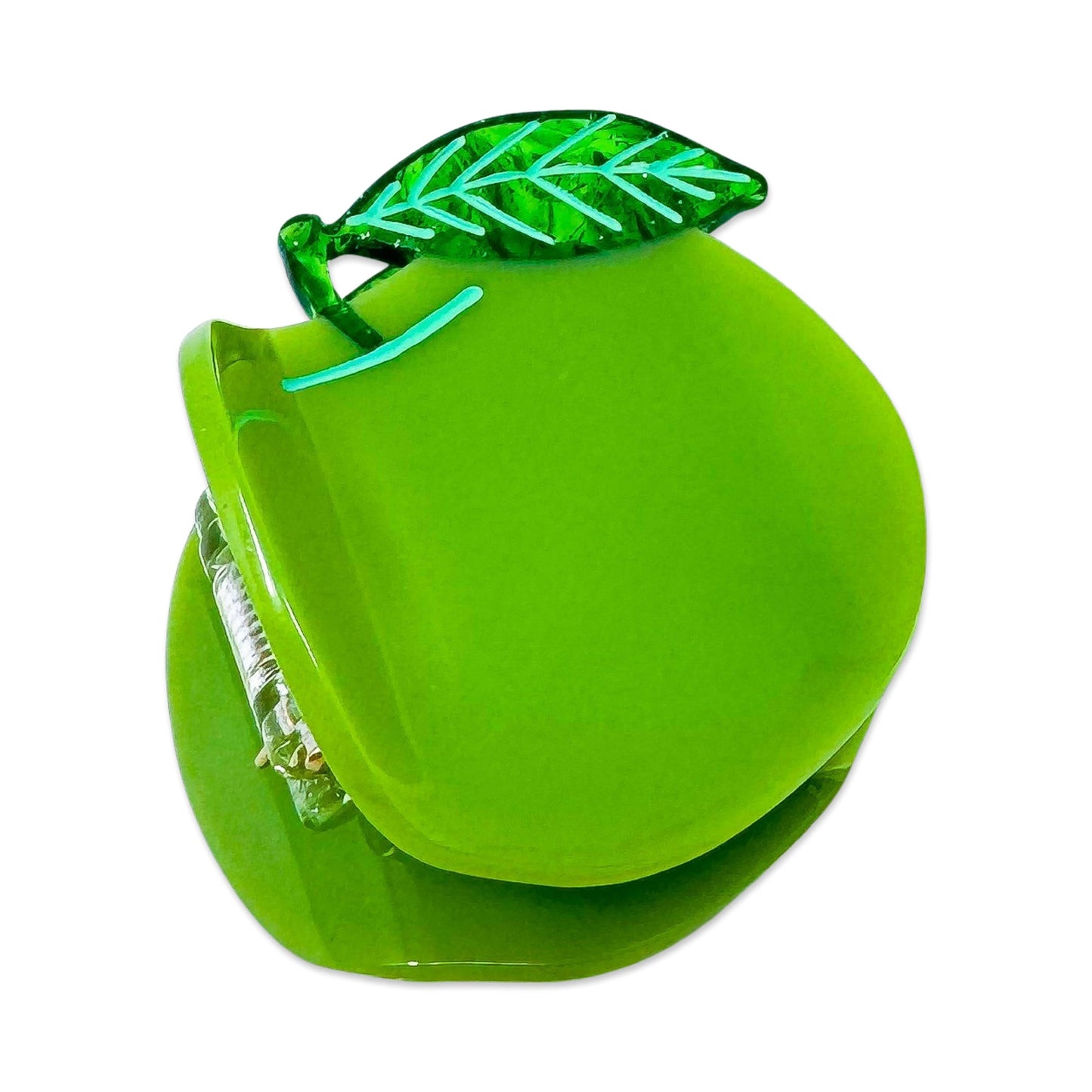 Apple Hair Claw Clip