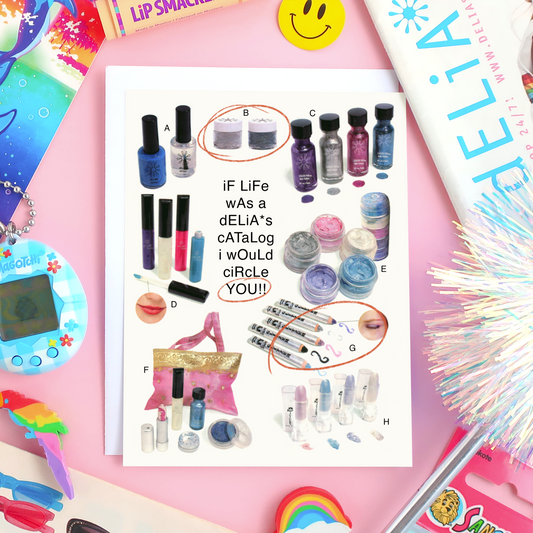 Delia’s Catalog 90s Nostalgia Card
