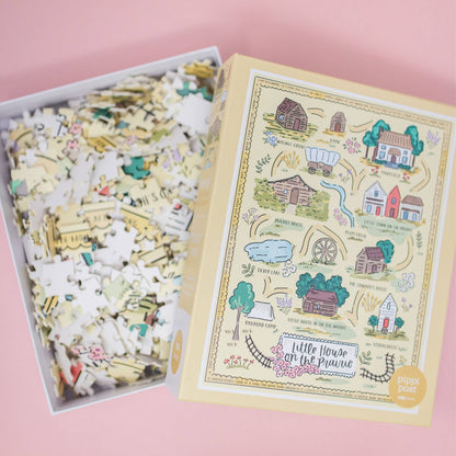 Little House on the Prairie Map 500 Piece Puzzle