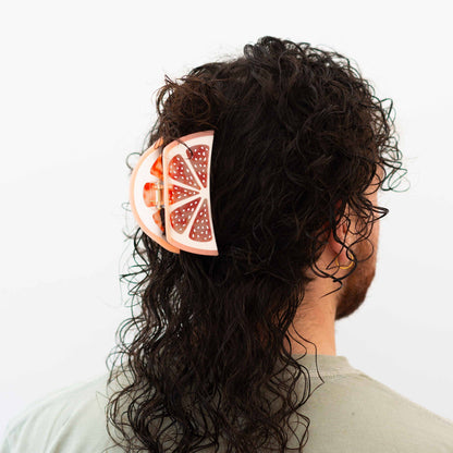 Grapefruit Slice Hair Claw (Large)