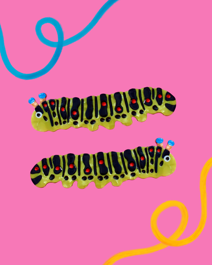 Caterpillar Hair Clip Set