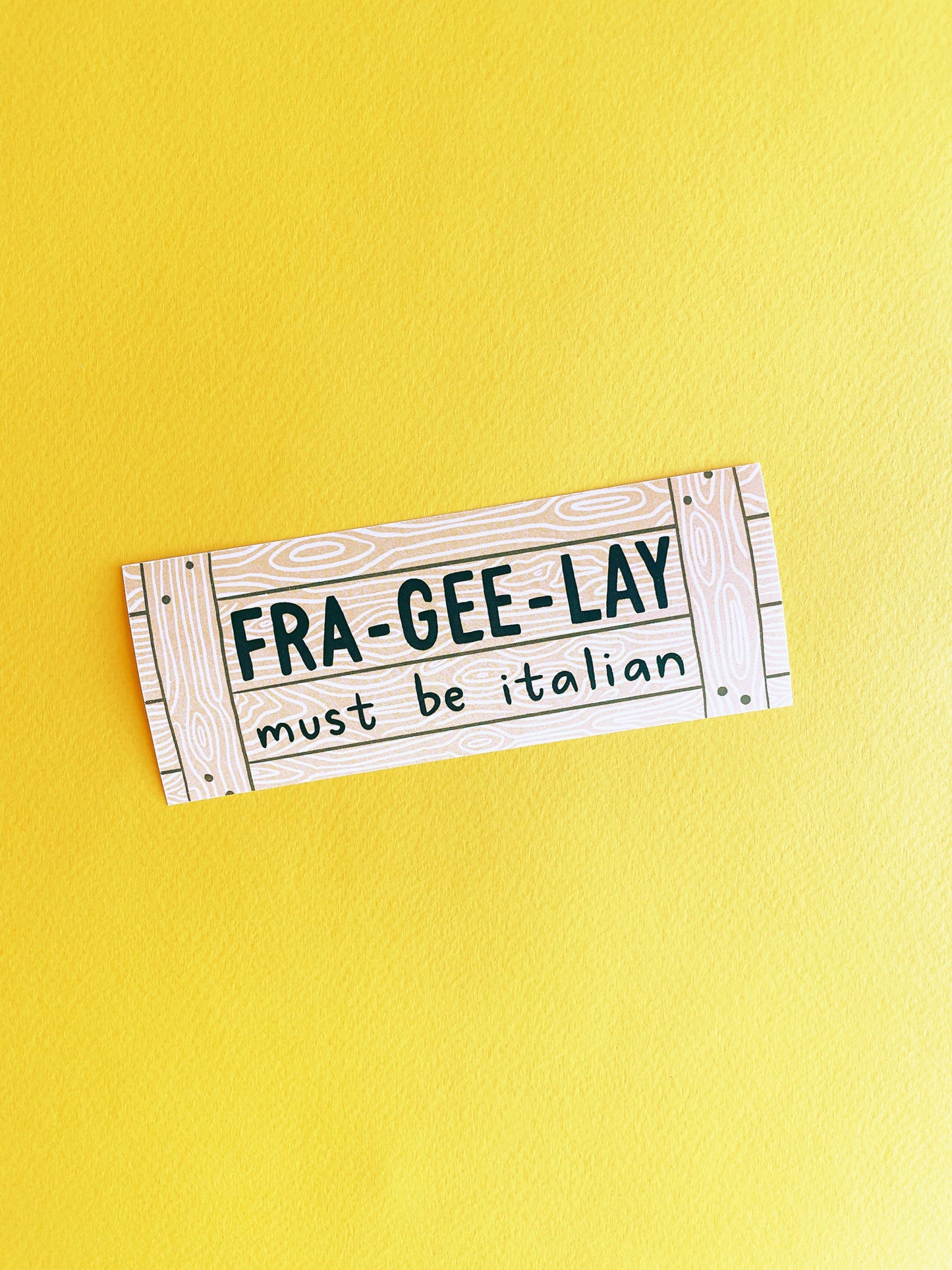 Fra-Gee-Lay Paper Sticker (from A Christmas Story)