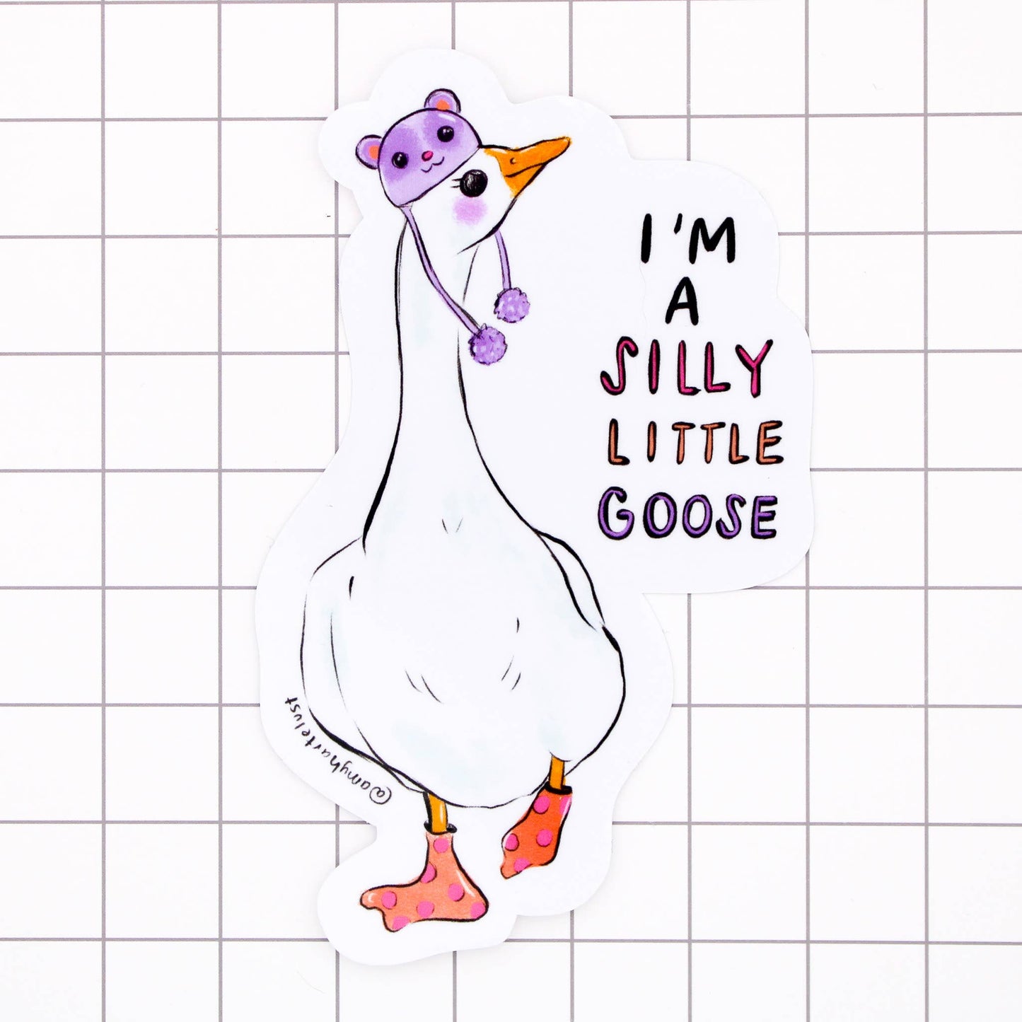 Silly Little Goose Sticker