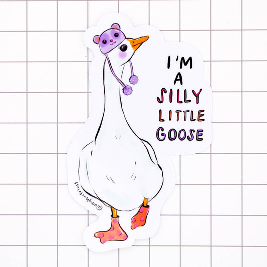 Silly Little Goose Sticker