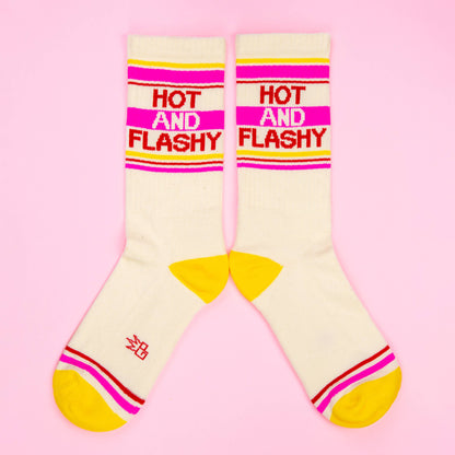 Hot and Flashy Retro Crew Socks