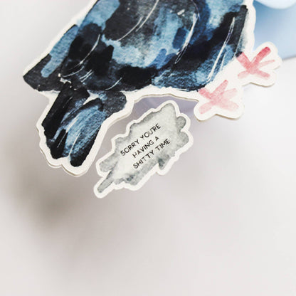 Shitty Time Pigeon Card