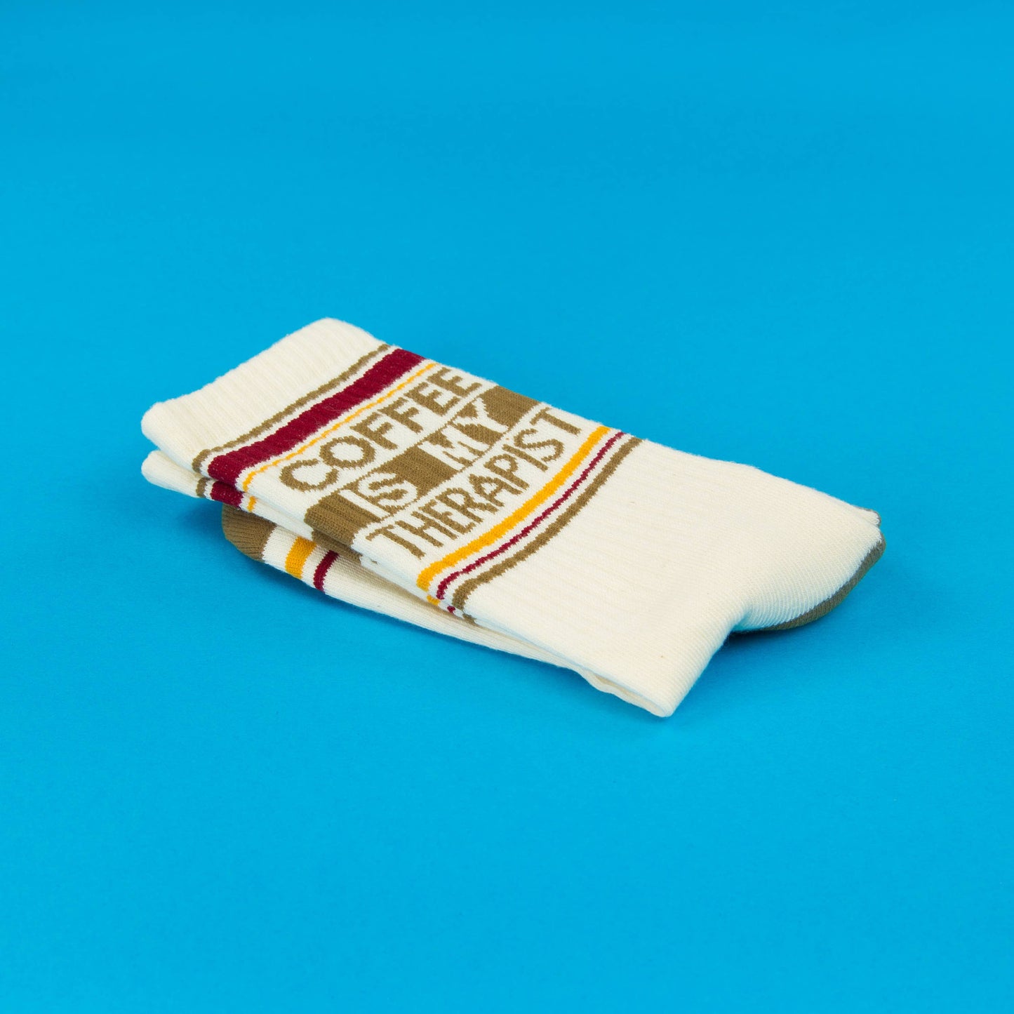 Coffee Is My Therapist Retro Crew Socks