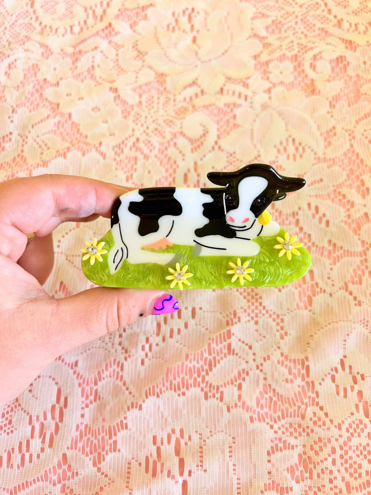 Cow Hair Claw Clip