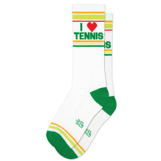 I ❤️ Tennis Retro Crew Socks