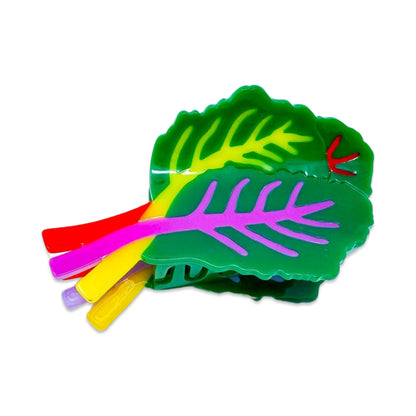 Rainbow Chard Hair Claw (Large)