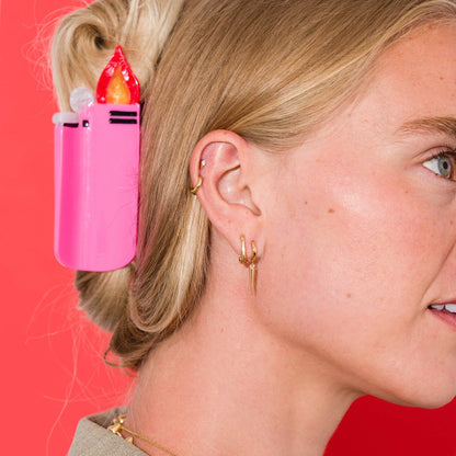 Pink Lighter Claw Clip (Medium)