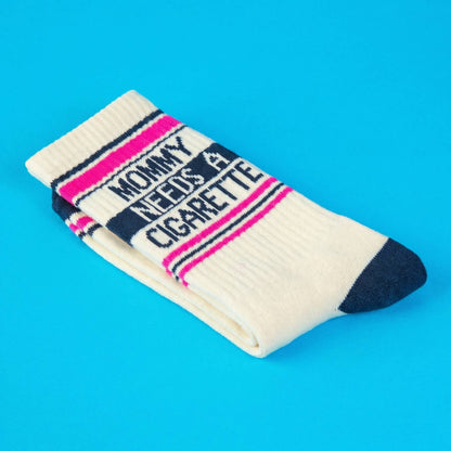 Mommy Needs A Cigarette Retro Crew Socks