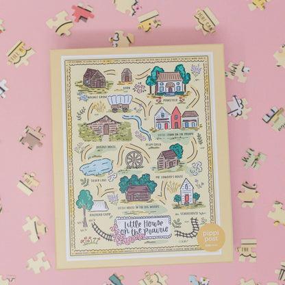 Little House on the Prairie Map 500 Piece Puzzle