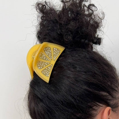 Lemon Slice Hair Claw Clip