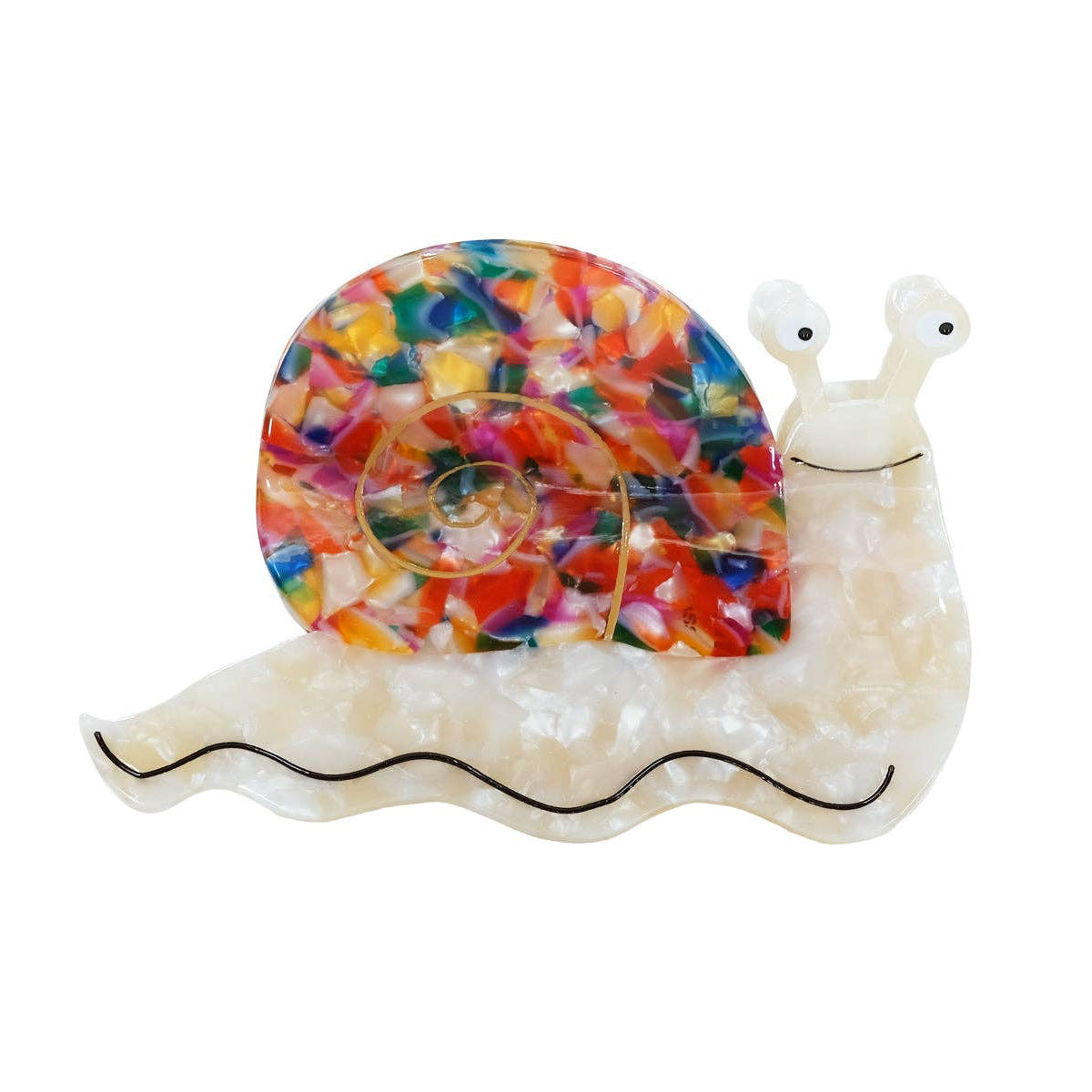 Happy Snail Hair Claw Clip