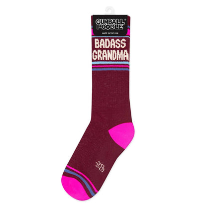 Badass Grandma Retro Crew Socks
