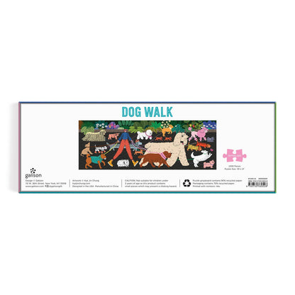Dog Walk 1000 Piece Panoramic Puzzle