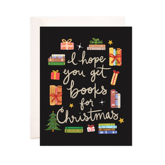 Hope You Get Books for Christmas Card